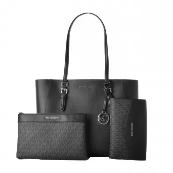 Michael Kors Sullivan naiste käekott - Saffiano nahk, must, 34x27x11 cm