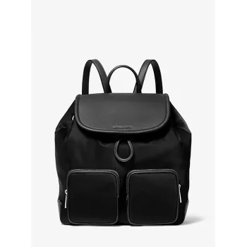 Michael Kors Unisex Seljakott 30S4SRKB7CBLA – Must Täpiline Nahk, Pealmine Tõmblukk, 34x35x14 cm