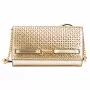 Michael Kors Women's Jet Set Charm Crossbody Bag, Signature Logo Canvas, Gold-Tone Hardware