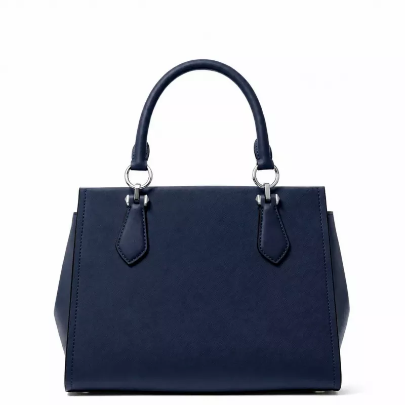 MICHAEL KORS Women's Jet Set Travel Crossbody Bag 35F5S6AS2LNAV Navy Saffiano Leather (29x22x10 cm)