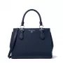 MICHAEL KORS Women's Jet Set Travel Crossbody Bag 35F5S6AS2LNAV Navy Saffiano Leather (29x22x10 cm)