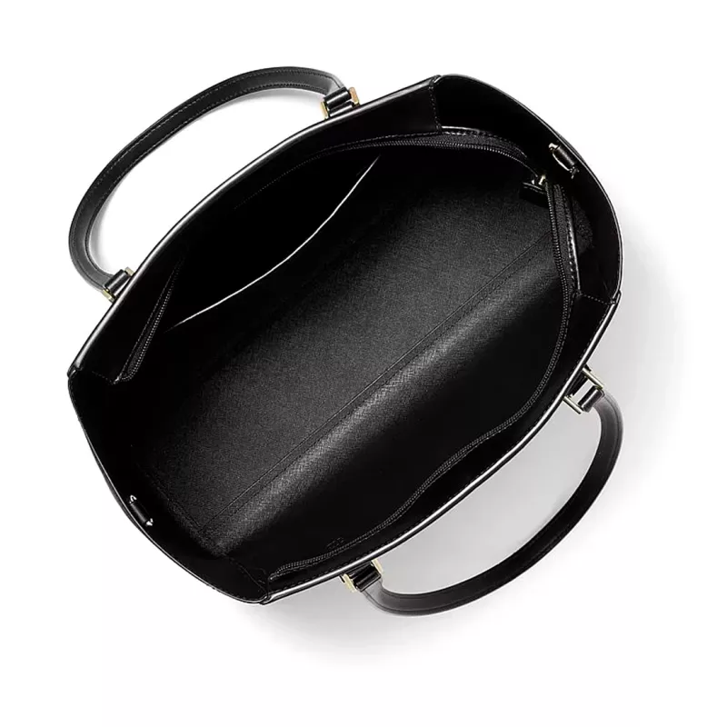 MICHAEL KORS naiste Jet Set Travel suur Saffiano nahast kandekott 35R3GCFT3TBLA must