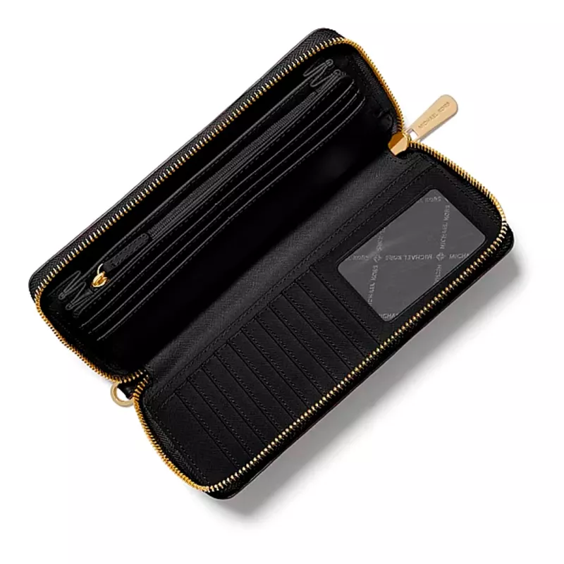 Michael Kors naiste Jet Set Travel Saffiano nahast randmekott, must