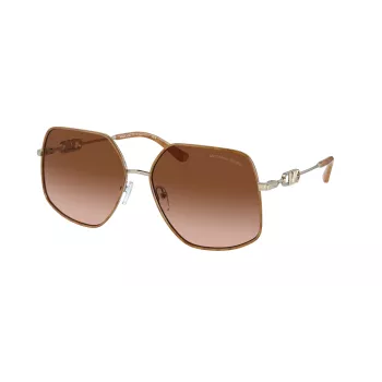 Michael Kors Naiste Päikeseprillid MK1127J10143B Roosakuld Metallraam Pruun Gradientlääts 59mm