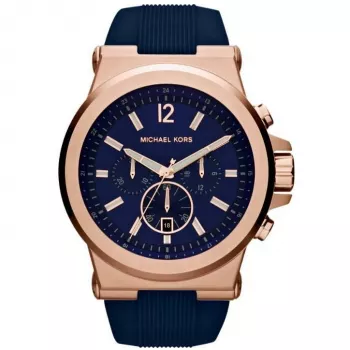 Michael Kors MK8295 meeste kvartskronograafkell 48mm roostevabast terasest sinise sihverplaadiga