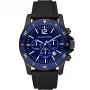 Michael Kronz MK8165 meeste analoogkvartskronograafkell 46mm must silikoon