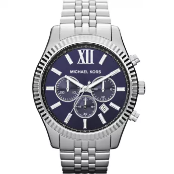 Michael Kors MK8280 meeste kronograafkell 45mm roostevaba teras sinine sihverplaat