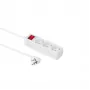 MICROCONNECT 3-suunaline Schuko-pistikupesa 5m sisse/välja lülitiga