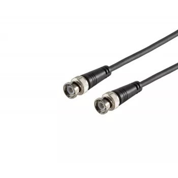 MICROCONNECT BNC isane BNC isane RG-59 koaksiaalkaabel, 75 oomi, 1 m, must