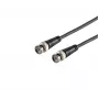 MICROCONNECT BNC isane BNC isane RG-59 koaksiaalkaabel, 75 oomi, 1 m, must