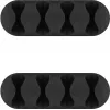Microconnect CABLEMANA-16 kaablihoidja, isekleepuv, 5 kanalit, must, 2 tk