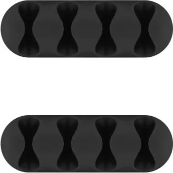 Microconnect CABLEMANA-16 kaablihoidja, isekleepuv, 5 kanalit, must, 2 tk