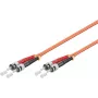 Microconnect FIB112002-2 ST/UPC kuni ST/UPC OM2 dupleks mitmemooodiline kiudoptiline patškaabel, 2m, oranž