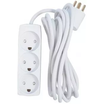 Microconnect GRU033WDK pikendusjuhe 3m – 3 Schuko pistikupesa, 16A, 3680W, siseruumidesse, valge