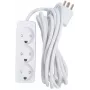 Microconnect GRU033WDK pikendusjuhe 3m – 3 Schuko pistikupesa, 16A, 3680W, siseruumidesse, valge