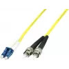 MicroConnect LC/PC to ST/PC 10m 9/125 ühemoodiline dupleks kiudoptiline patch-kaabel