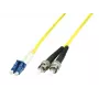 MicroConnect LC/PC to ST/PC 10m 9/125 ühemoodiline dupleks kiudoptiline patch-kaabel