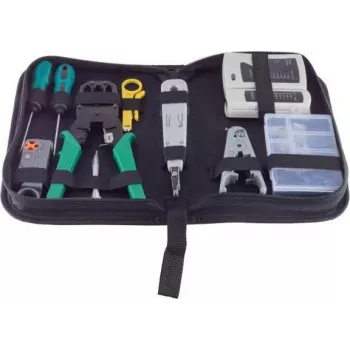 MicroConnect võrgukaabli testeri komplekt 10 (CAB-TEST5) koos RJ45, RJ11/RJ12, BNC, USB testerite ja 8 ID kaugmooduliga
