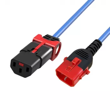MICROCONNECT toitejuhe C13 IEC Lock+ - C14 1,5 m must