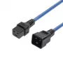 MICROCONNECT toitejuhe C19 IEC Lock - C20, 2m, 16A, lukustusega C19-C20, must