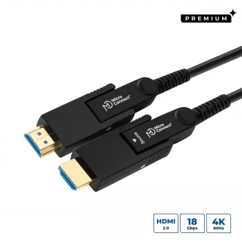 MicroConnect Premium Optic Fiber HDMI Type A aktiivne optiline kaabel, 4K, 10m, must