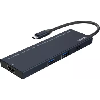 MicroConnect USB-C HDMI mini dokk kahe 4K@30Hz (USB3.1CCOM18)