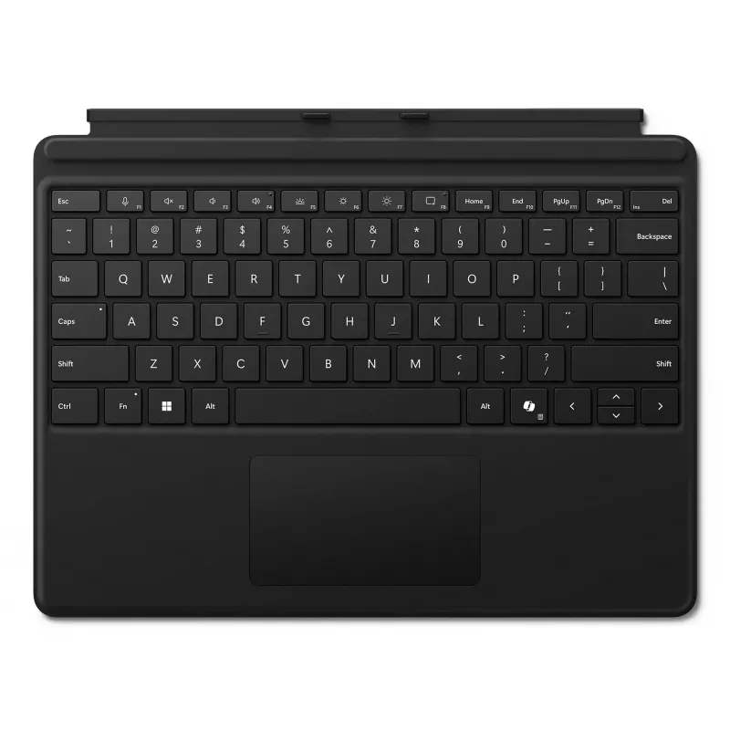 Microsoft Surface Pro klaviatuur - klaviatuur puuteplaadiga - taustvalgustusega - QWERTY - inglise - must - Microsoft Surface Pro 8, Pro 8 for Business, Pro 9, Pro 9 for Business, Pro 10 for Business, Pro (11th Edition) jaoks
