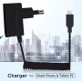 MicroUSB kaabli laadija must 1m USB 2.0