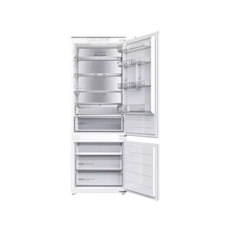 Midea MDRE554FGD01D Sisseehitatav Külmik-Sügavkülmik, No Frost, 403 L, Valge, Energiaklass D