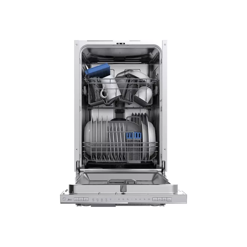 Midea MDWEB1004LS-W Robot Tolmuimeja LDS-lasernavigatsiooniga, 4000 Pa imemisjõud, heliline puhastus, 5200 mAh aku, rakenduse ja häälejuhtimisega, valge