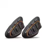 Midland BTX1 PRO S-TWIN Motorcycle Bluetooth Intercom Twin Pack with 800m Range, 23h Battery, IPX6, DNK Noise Cancellation, FM Radio, Universal Pairing