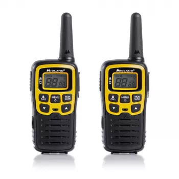 Midland XT50 Adventure Kahesuunaline Raadio 24 Kanalit 446.00625 - 446.09375 MHz Must, Hall