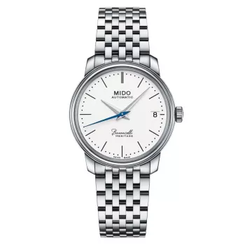 MIDO Baroncelli III Automaatne Naistekell 33mm Roostevaba Teras Hõbedane Opaliin Sihverplaat M027207110100