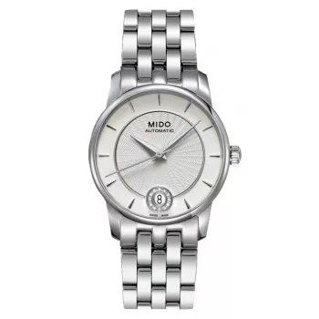 MIDO Baroncelli III naiste automaatkell M007207110360 33mm hõbedane sihverplaat teemantindeksid roostevabast terasest käevõru