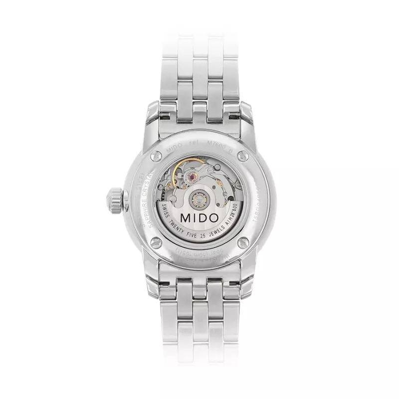 MIDO Baroncelli Lady automaatkell M76004181 29mm roostevaba teras valge pärlmutter