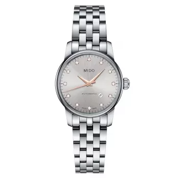 MIDO Baroncelli Lady automaatkäekell M76004671 29mm roostevabast terasest hõbedane sihverplaat