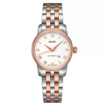 MIDO Baroncelli Lady Naiste Kvartskell M76009N61 29mm Roosakuldne PVD Roostevaba Teras