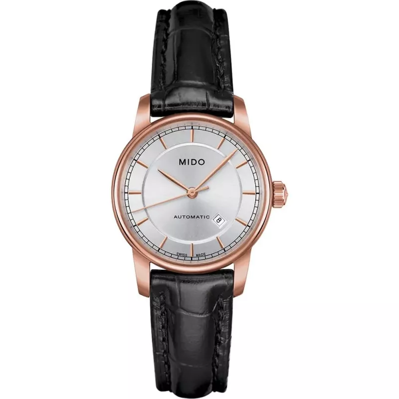 MIDO Baroncelli Lady naiste kell M76003104 29mm roostevabast terasest hõbedase sihverplaadiga