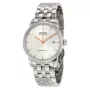MIDO meeste Baroncelli III automaatkell 38mm hõbedase numbrilaud ja pruuni nahkrihmaga M86004101
