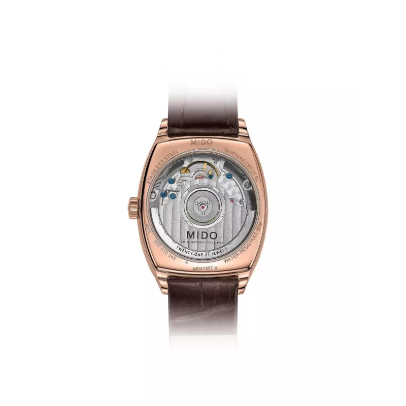 MIDO naiste automaatkell M041307362960 30.5mm roosakuldne PVD