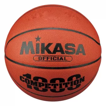 Mikasa BQJ1000 FIBA heakskiidetud suurus 5 korvpall - sisekasutuseks, esmaklassiline sünteetiline nahk, 12 paneeli, parendatud haarduvus, oranž/kreem