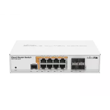 MikroTik CRS112-8P-4S-IN Switch Gigabit Ethernet (10/100/1000) PoE Valge