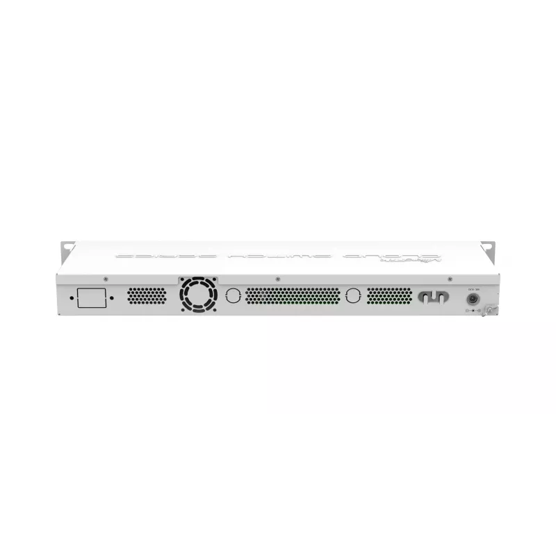 MikroTik CSS326-24G-2S+RM Hallatav Layer 2 Switch, 24x Gigabit Ethernet, 2x 10G SFP+, PoE Sisend, 1U Rackmount, Valge