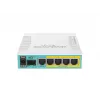 MikroTik hEX PoE Gigabit Ethernet ruuter valge