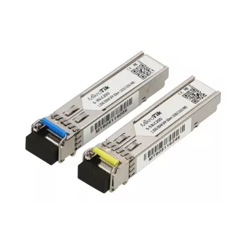 MikroTik SFP-moodul S-3553LC20D, 1.25Gb/s, 20km, üksikrežiim, paar (T1310nm/R1550nm) + (T1550nm/R1310nm)