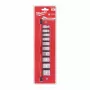 Milwaukee 10-osaline 3/8 inch ajamiga tolline (imperiaalne) pesakomplekt FOUR FLAT™ veeremiskindla disainiga