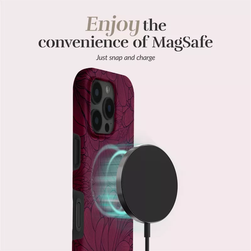 MIO Berry Blooms Magsafe Case Compatible for iPhone 16