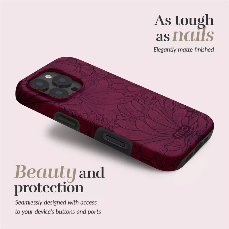 MIO Berry Blooms Magsafe Case Compatible for iPhone 16