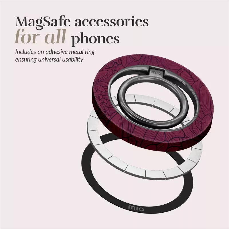 MIO Berry Blooms MagSafe-ühilduv rõngahoidik