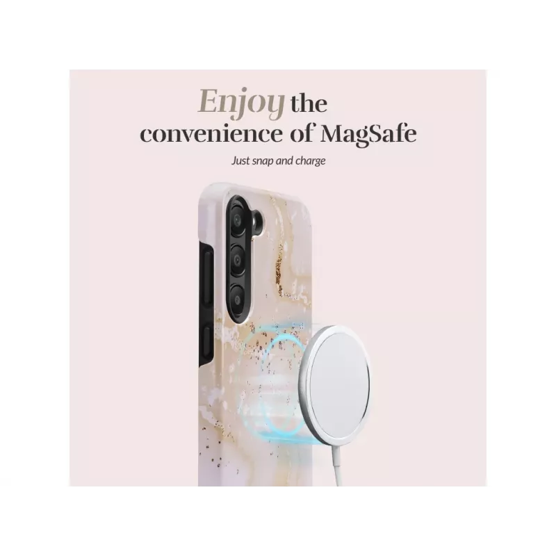 MIO Gold Marble Magsafe Compatible Case for Samsung S25 Ultra 5G